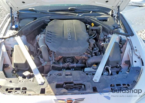 2019 Genesis G70 Prestige z USA, uszkodzony, nr VIN KMTG34LE6KU014681